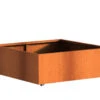 Plantenbak Cortenstaal Op Wielen 120x120x40 Cm