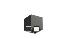 Polyester Plantenbak Met Wielen 50x50x50 Cm Adezz