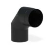 Kachelpijp Zwart Staal Bocht 90° Ø154 Mm