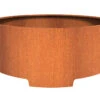 Plantenbak Cortenstaal Rond 200x80 Cm Adezz Op Poten