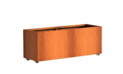 Plantenbak Cortenstaal Op Wielen 150x50x50 Cm