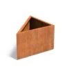 Cortenstaal Plantenbak Triangle 100 X 100 X 60 Cm