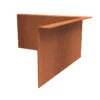 Borderrand Cortenstaal 3 Mm Hoek Gezet Binnen 30x30x29 Cm