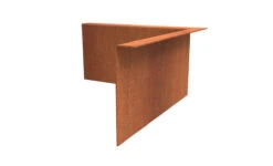 Borderrand Cortenstaal 3 Mm Hoek Gezet Binnen 30x30x29 Cm