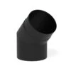 Kachelpijp Zwart Staal Bocht 45° Ø154 Mm