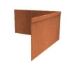 Borderrand Cortenstaal 2 Mm Hoek Geplet Binnen 30x30x39 Cm