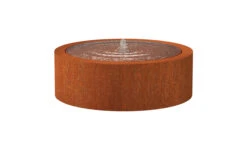 Cortenstaal Watertafel Rond - 120 X 40 Cm