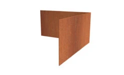 Borderrand Cortenstaal 3 Mm Hoek Recht Binnen 30x30x15 Cm