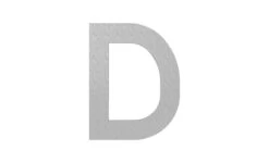 RVS Huisnummer Toevoeging D