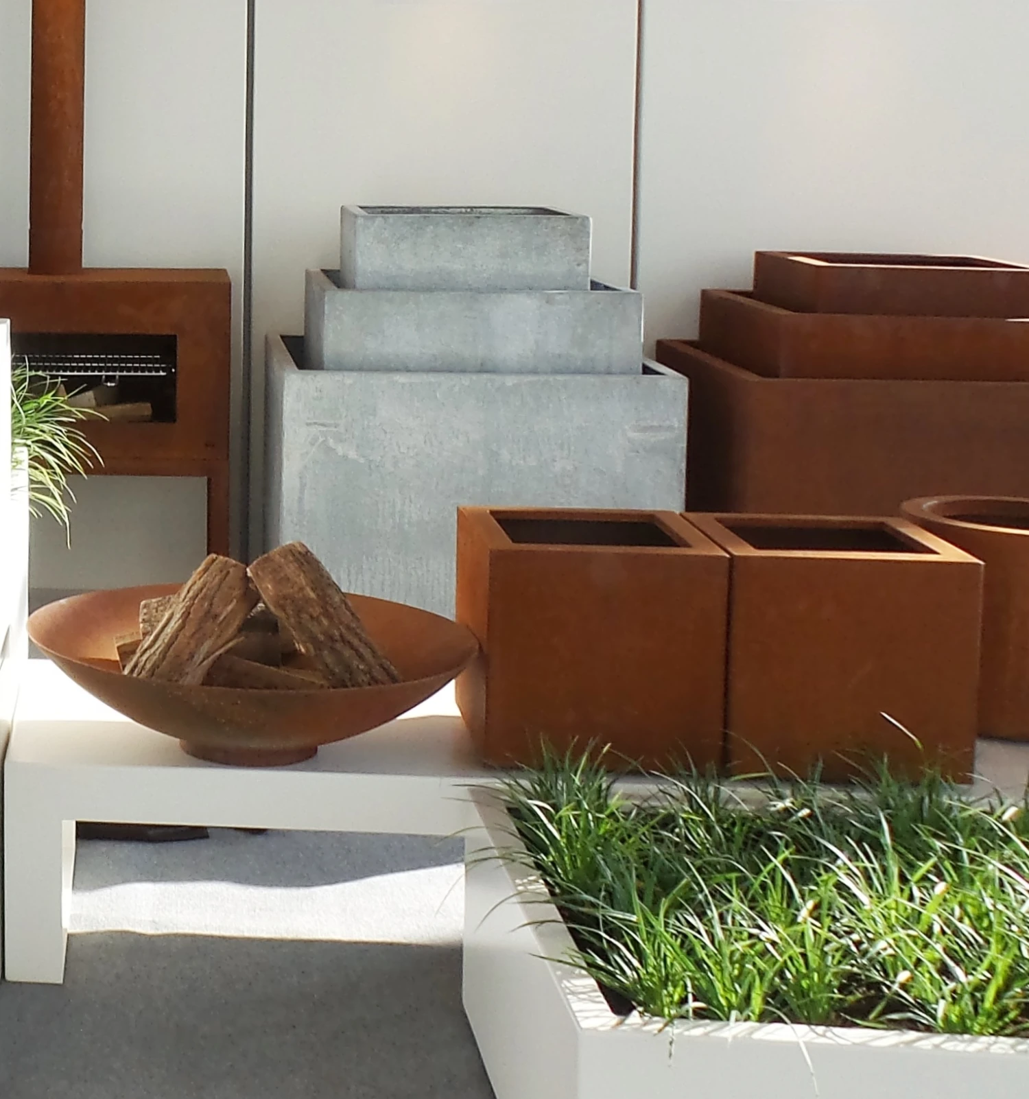 Vuurschaal Cortenstaal 150 X 31 Cm 5 Vuurschaal Cortenstaal 150 X 31 Cm - Afbeelding 3