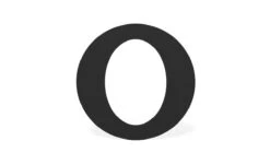 Roset Zwart Staal Ovaal Ø 200 Mm