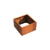 Plantenbak Cortenstaal 100x100x60 Cm Zonder Bodem