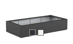 Polyester Plantenbak 200x100x40 Cm Adezz