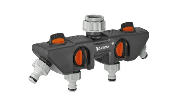Gardena 4-weg Waterverdeler 2 Gardena 4-weg Waterverdeler