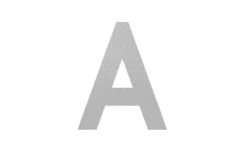 RVS Huisnummer Toevoeging A