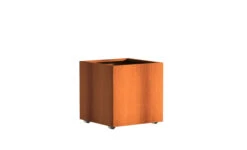 Plantenbak Cortenstaal Op Wielen 70x70x70 Cm