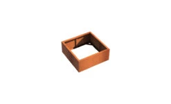 Plantenbak Cortenstaal 100x100x40 Cm Zonder Bodem