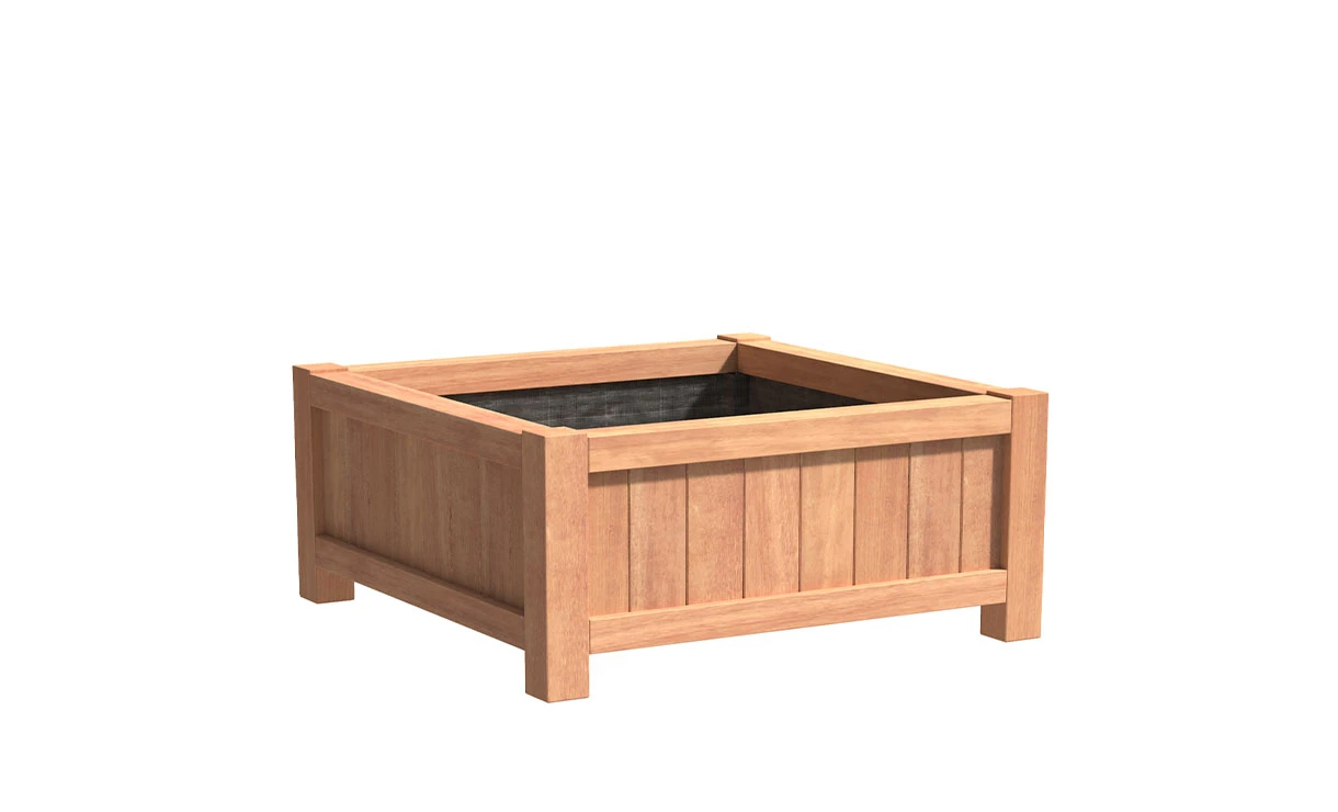 Plantenbak Hardhout 100x100x60 Cm Valencia Adezz 3 Plantenbak Hardhout 100x100x60 Cm Valencia Adezz