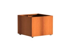 Plantenbak Cortenstaal Op Wielen 80x80x60 Cm