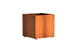 Plantenbak Cortenstaal Op Wielen 80x80x80 Cm